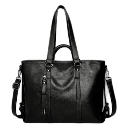 Effortless Brown Leather Satchel Bag for Women with Casual Style