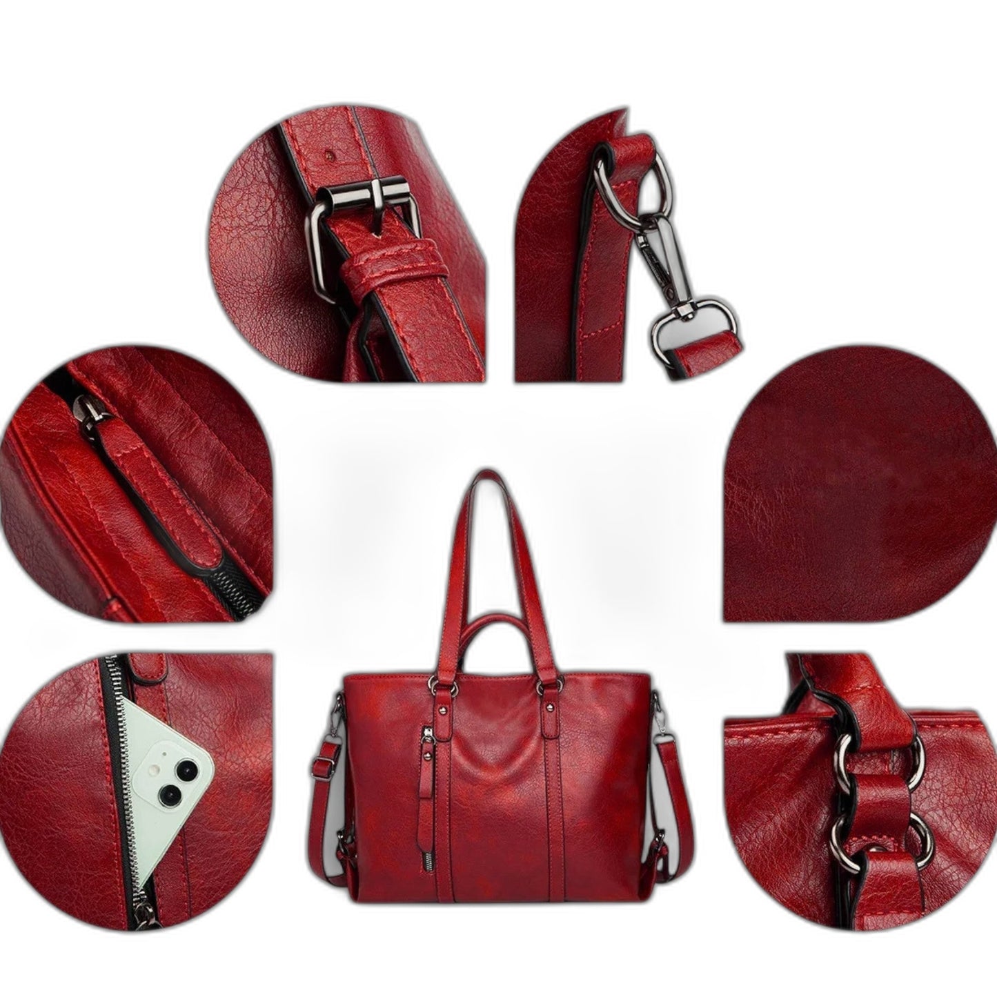 Effortless Brown Leather Satchel Bag for Women with Casual Style