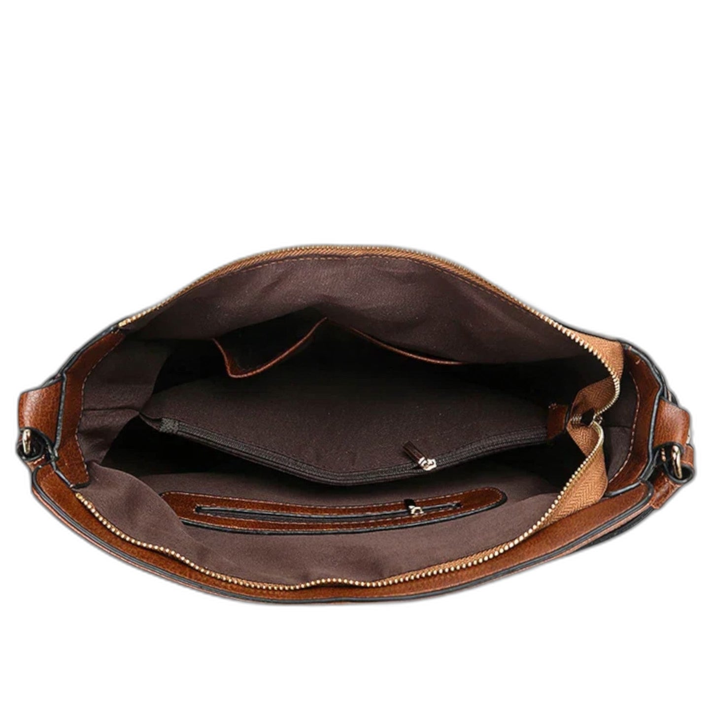 Effortless Brown Leather Shoulder Bag for Women with Casual Style
