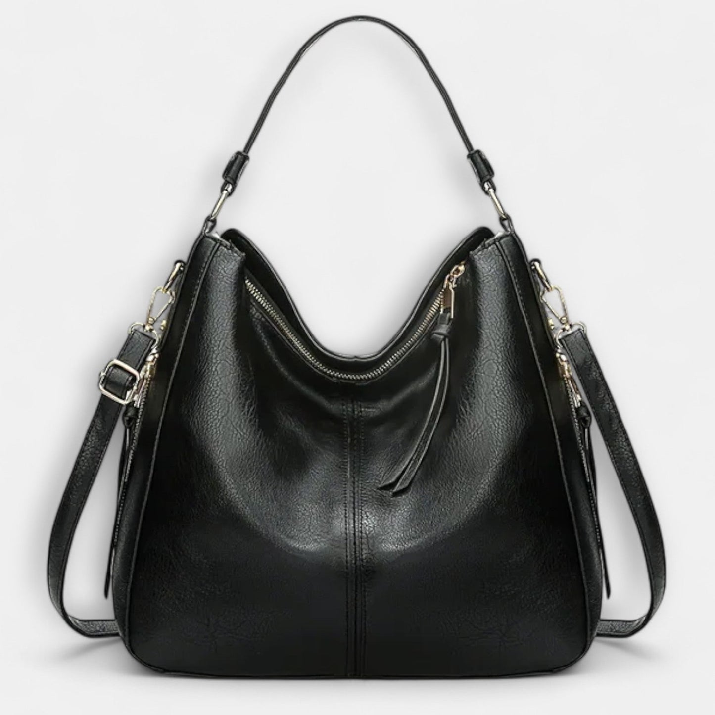 Effortless Brown Leather Shoulder Bag for Women with Casual Style