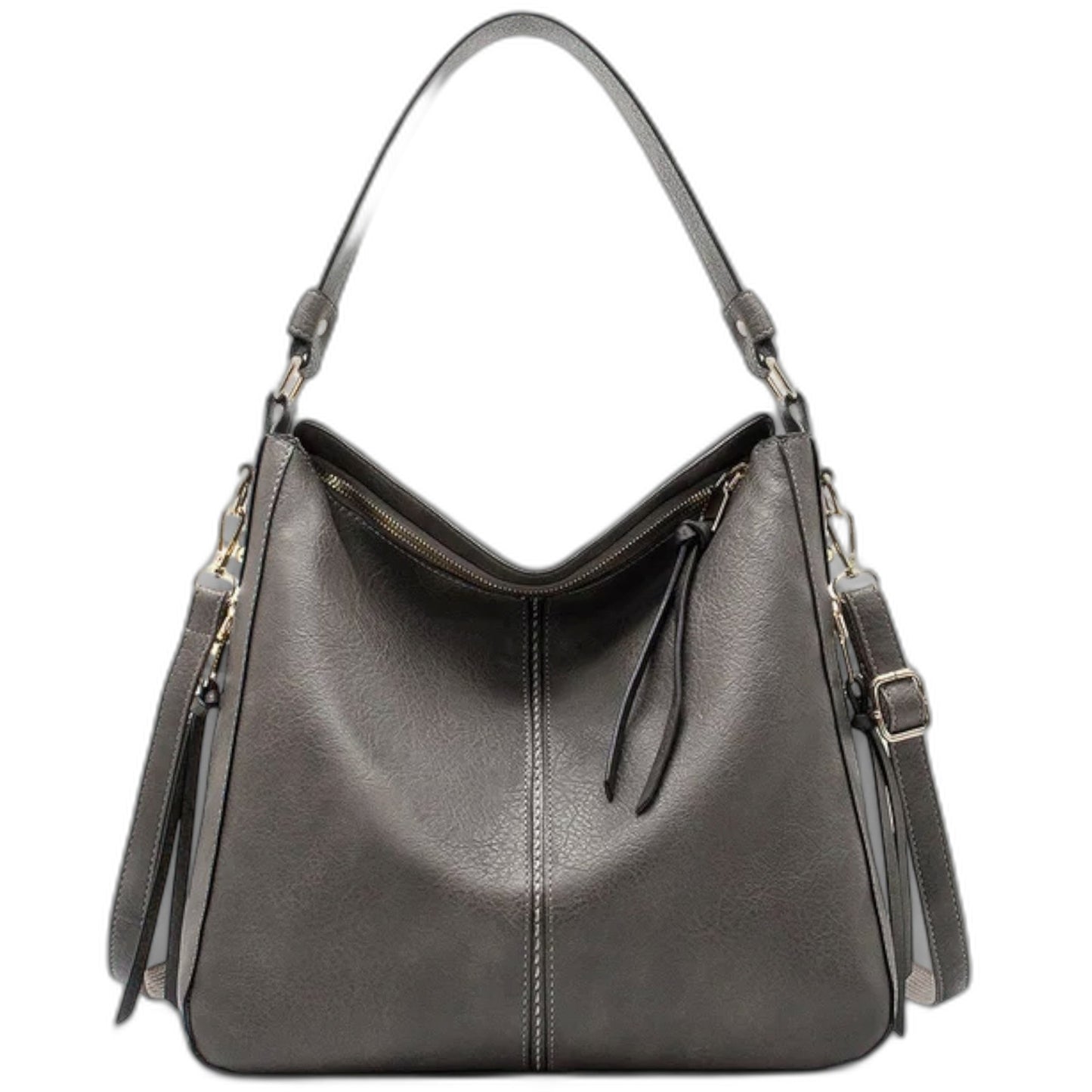 Effortless Brown Leather Shoulder Bag for Women with Casual Style
