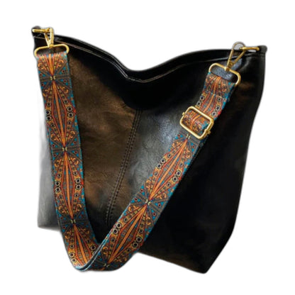 Effortless Brown Leather Shoulder Bag for Women with Casual Style