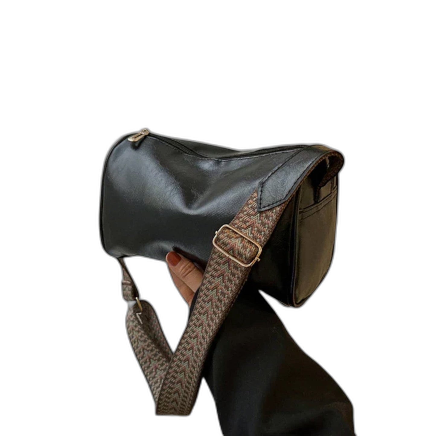 Effortless Brown Leather Shoulder Bag for Women with Casual Style
