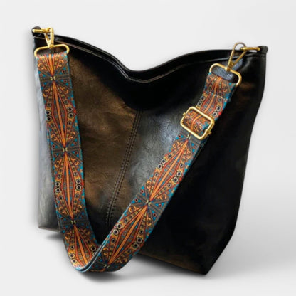 Effortless Brown Leather Shoulder Bag for Women with Casual Style
