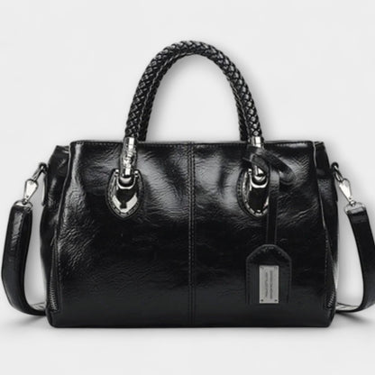 Effortless Brown Leather Shoulder Bag for Women with Casual Style
