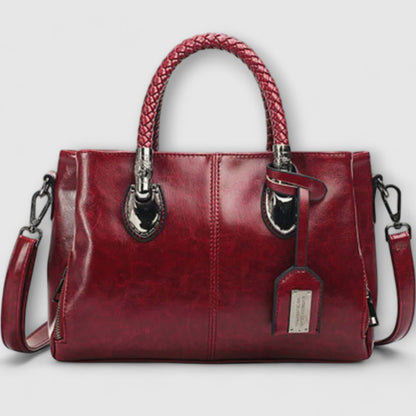 Effortless Brown Leather Shoulder Bag for Women with Casual Style