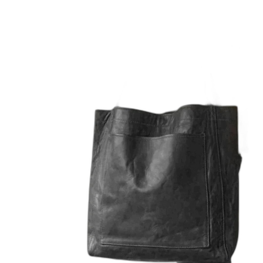 Effortless Brown Leather Tote Bag for Women with Casual Style