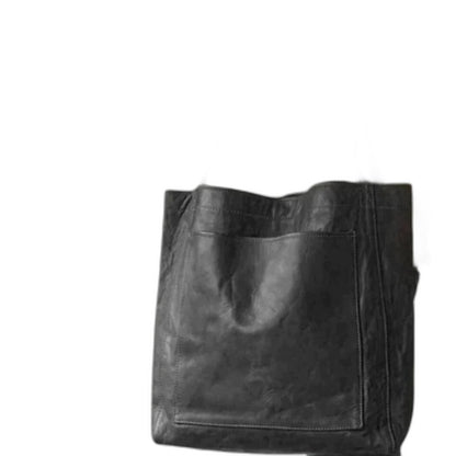 Effortless Brown Leather Tote Bag for Women with Casual Style