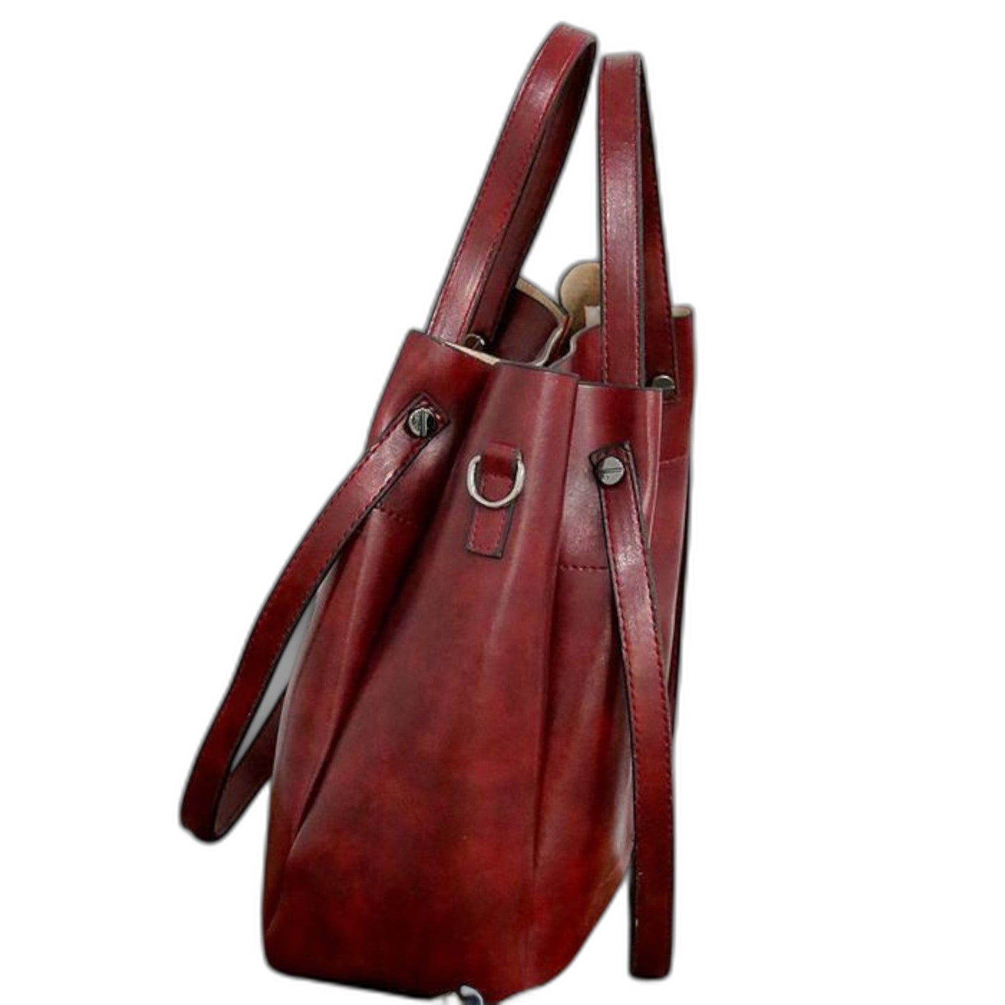Effortless Brown Leather Tote Bag for Women with Casual Style