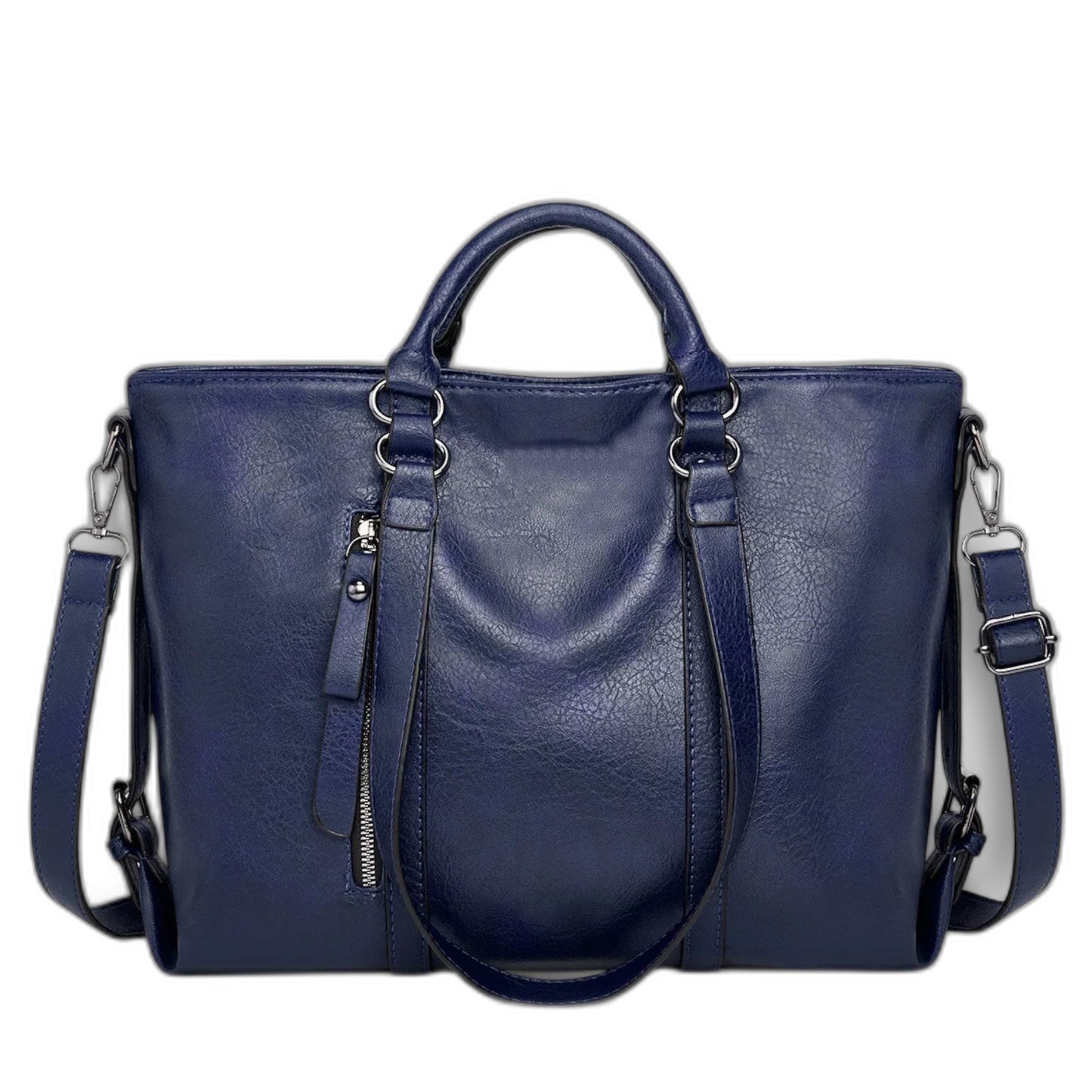 Effortless Brown Leather Tote Bag for Women with Casual Style