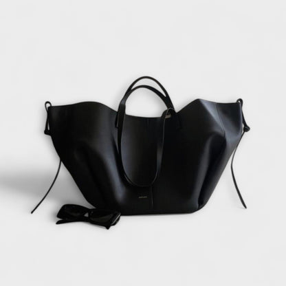 Effortless Brown Leather Tote Bag for Women with Casual Style