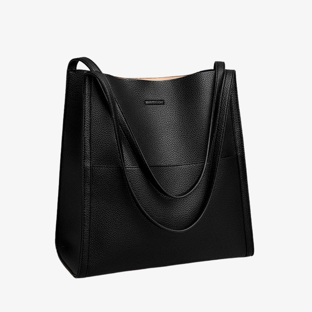 Effortless Brown Leather Tote Bag for Women with Casual Style