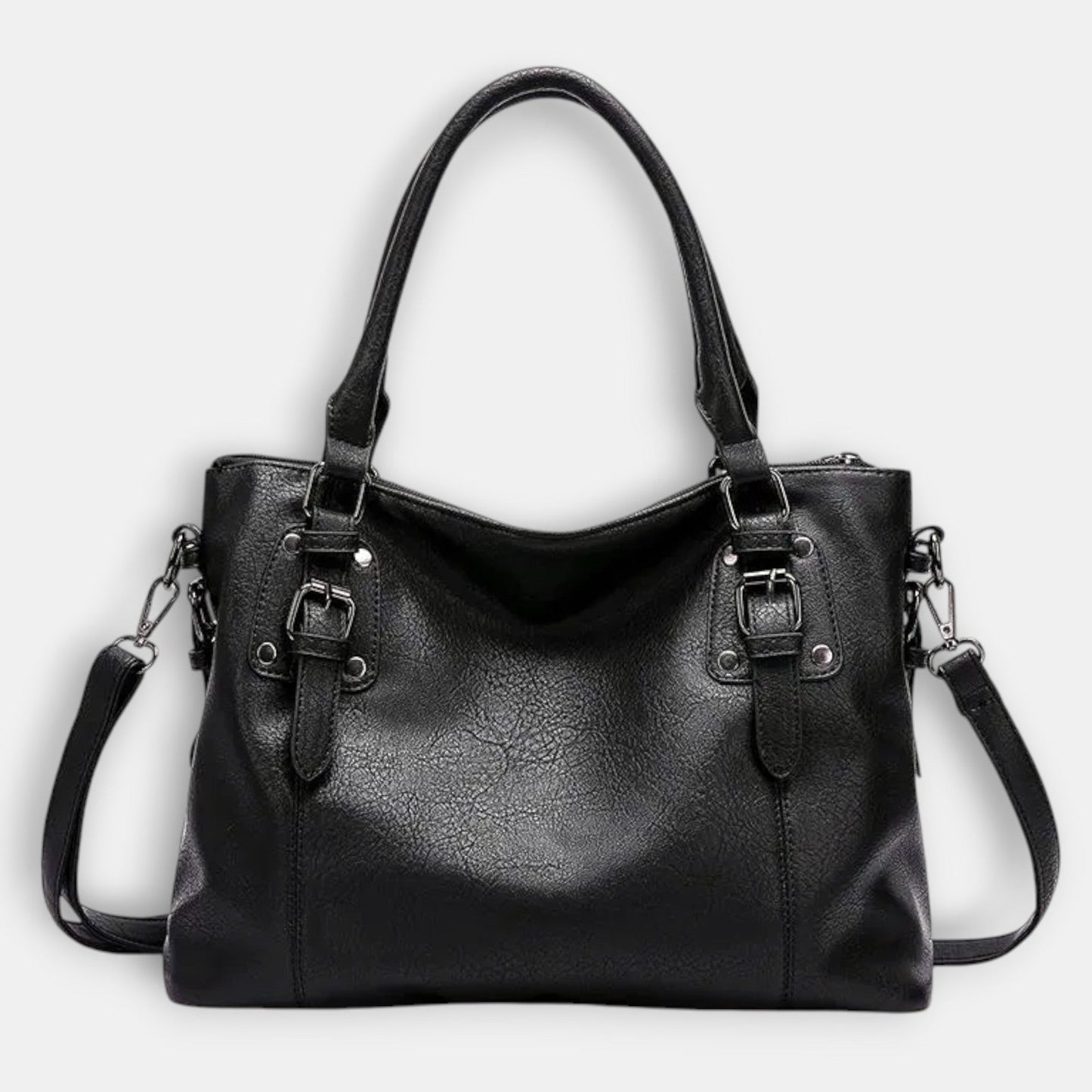 Effortless Brown Leather Tote Bag for Women with Shoulder Casual Style