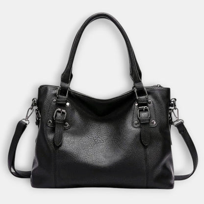 Effortless Brown Leather Tote Bag for Women with Shoulder Casual Style