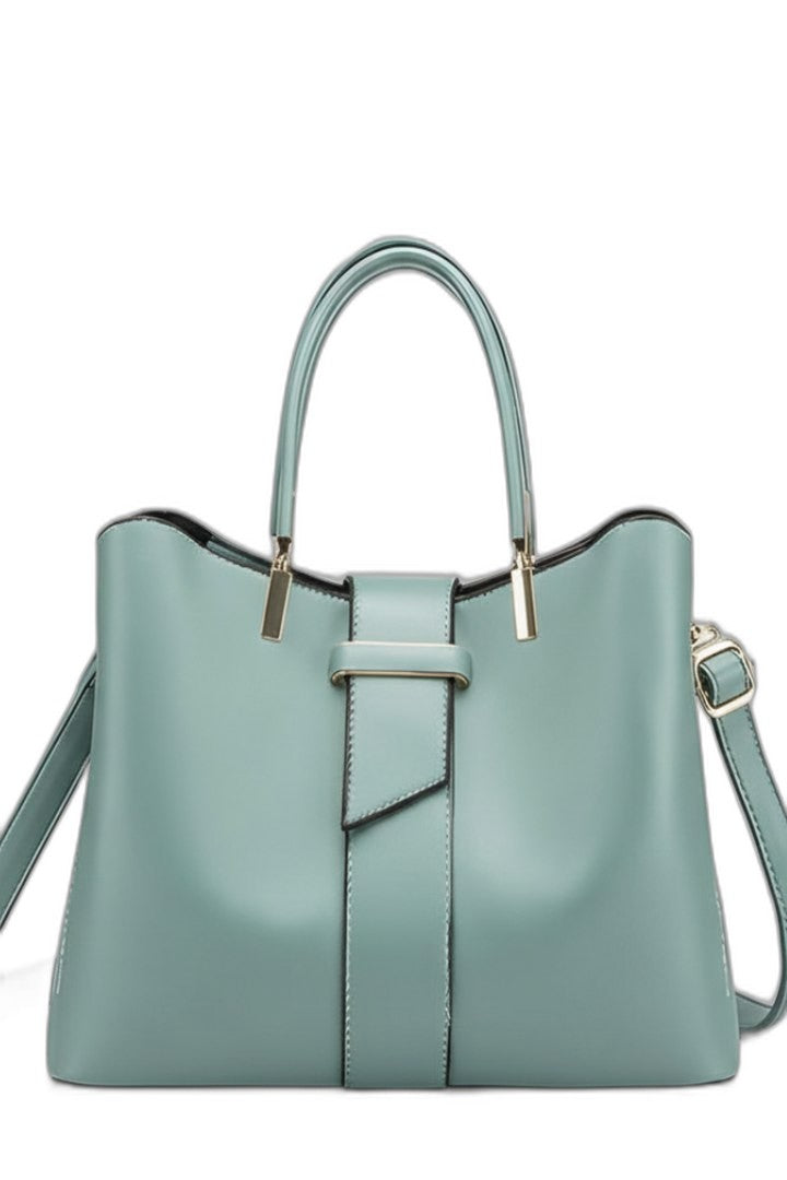 Effortless Brown Leather Tote Bag for Women with Shoulder Casual Style
