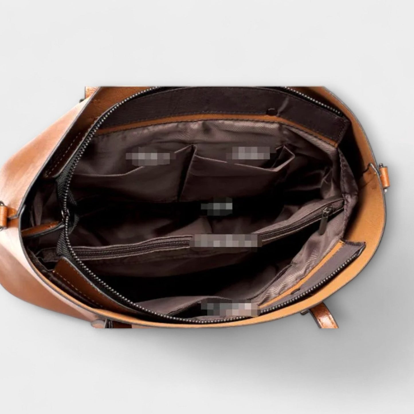 Effortless Brown Leather Tote Bag for Women with Shoulder Casual Style