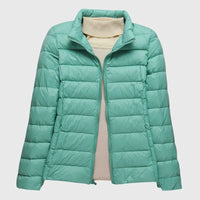 Turquoise Stand-up collar
