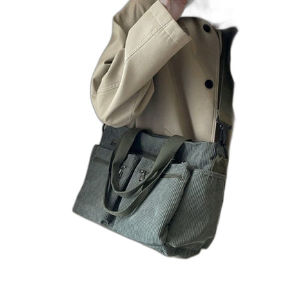 Effortless Brown Suede Crossbody Bag for Women with Pockets Tote Casual Style