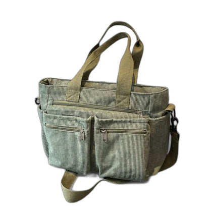 Effortless Brown Suede Crossbody Bag for Women with Pockets Tote Casual Style