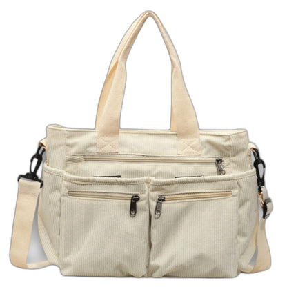 Effortless Brown Suede Crossbody Bag for Women with Pockets Tote Casual Style