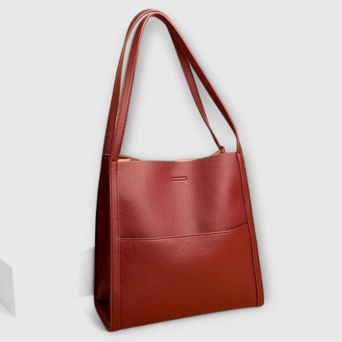 Effortless Burgundy Leather Shoulder Bag for Women with Casual Style