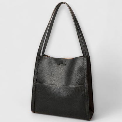 Effortless Burgundy Leather Shoulder Bag for Women with Casual Style