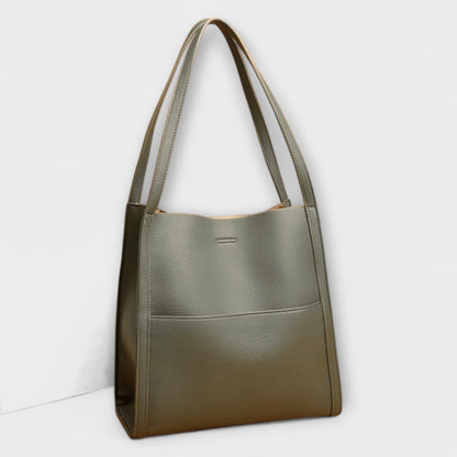 Effortless Burgundy Leather Shoulder Bag for Women with Casual Style