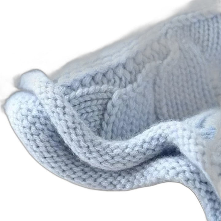 Effortless Cream Cable Knit Sweater for Women with Turtleneck Long Sleeve Casual Style