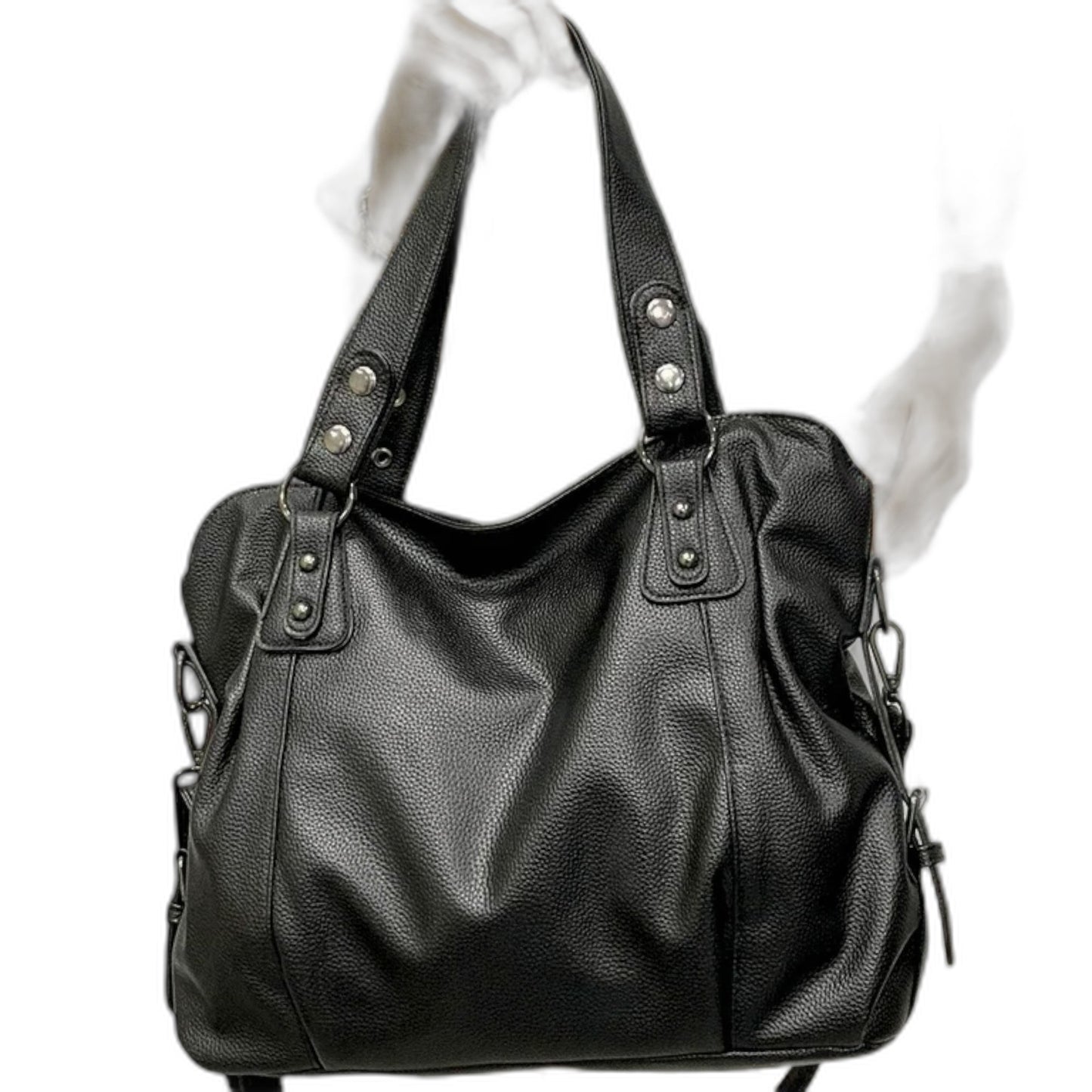 Effortless Cream Leather Shoulder Bag for Women with Casual Style