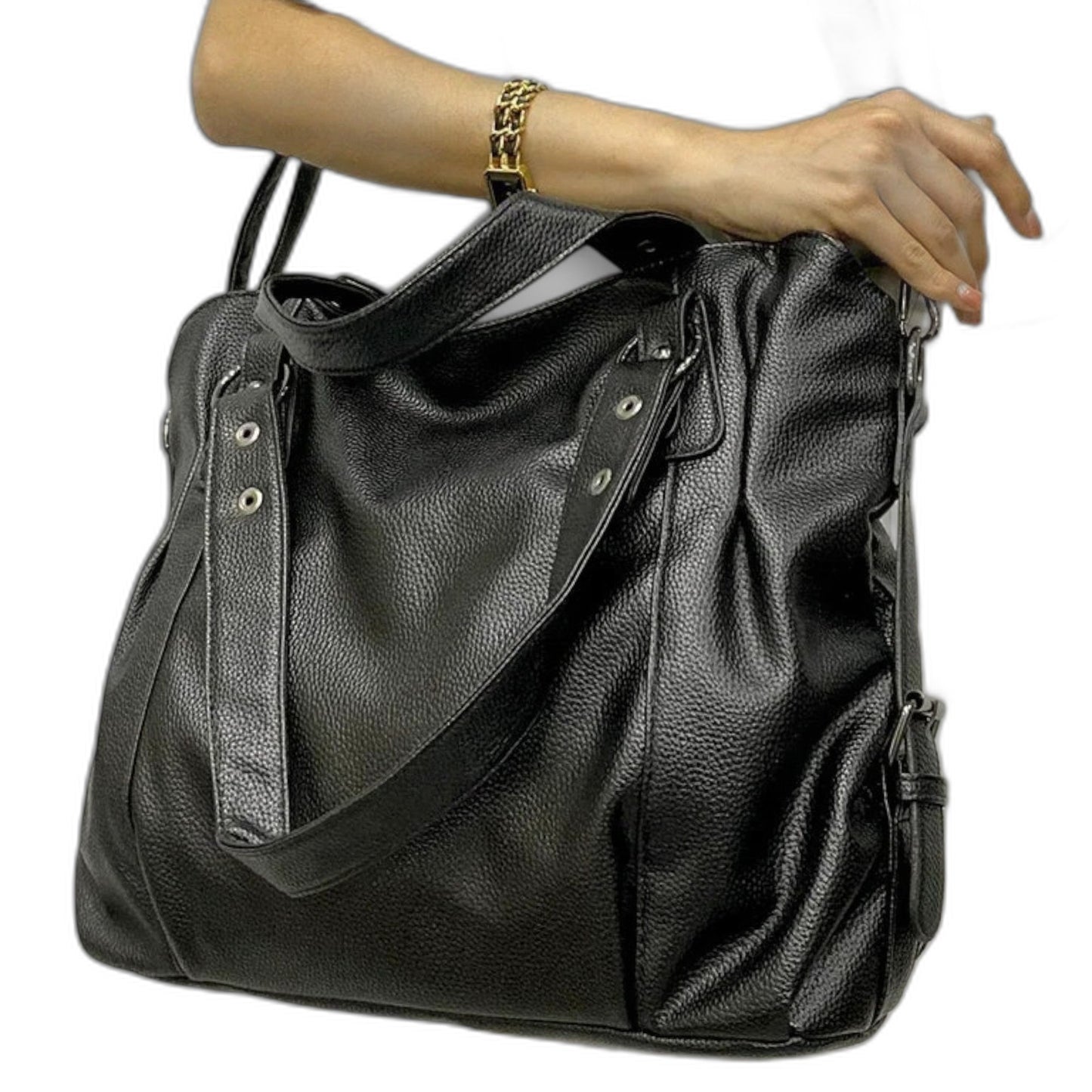 Effortless Cream Leather Shoulder Bag for Women with Casual Style