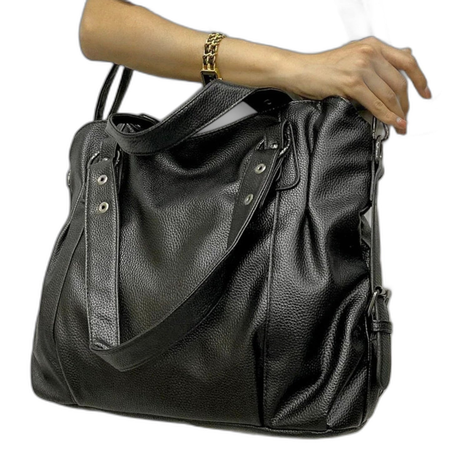 Effortless Cream Leather Shoulder Bag for Women with Hobo Casual Style