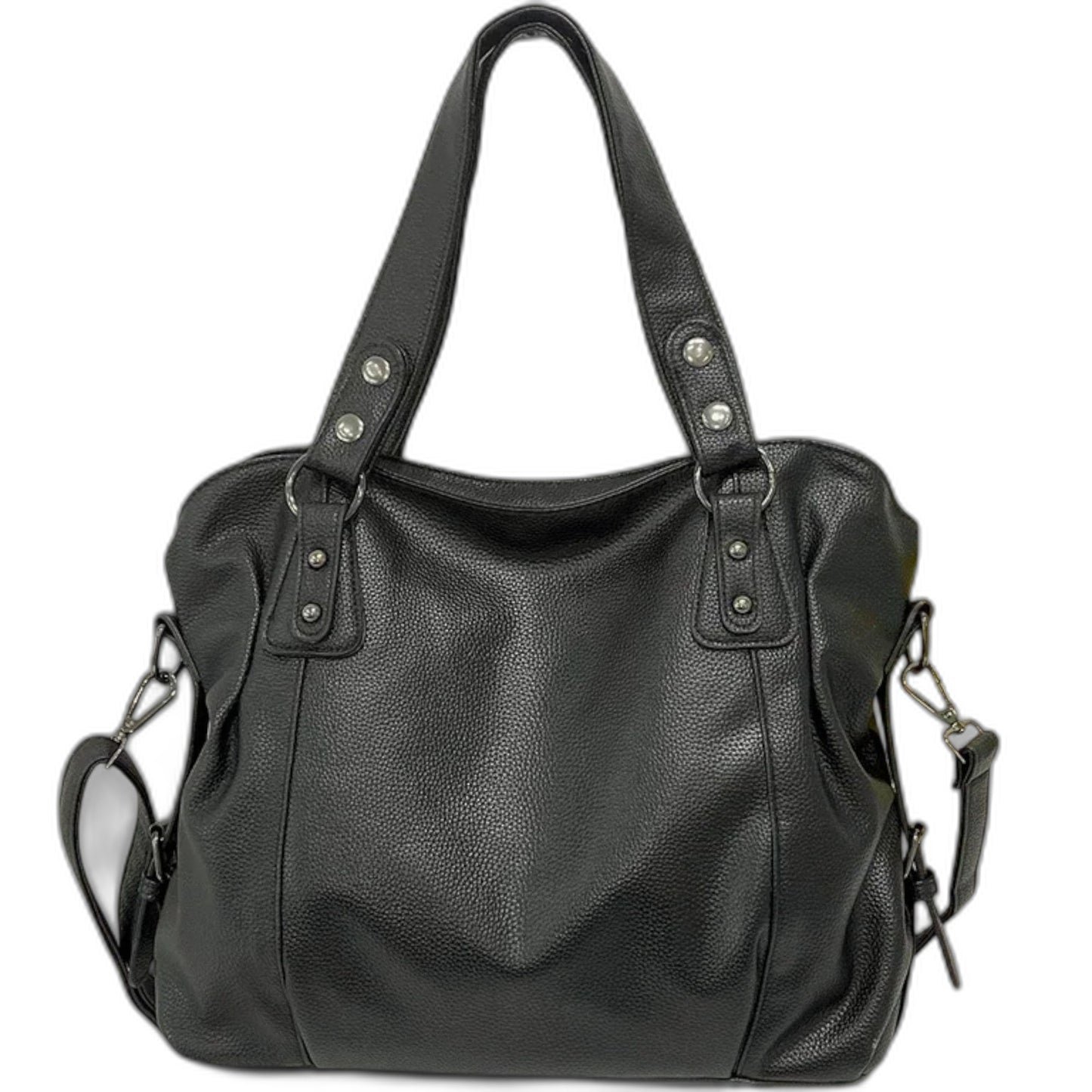 Effortless Cream Leather Shoulder Bag for Women with Hobo Casual Style