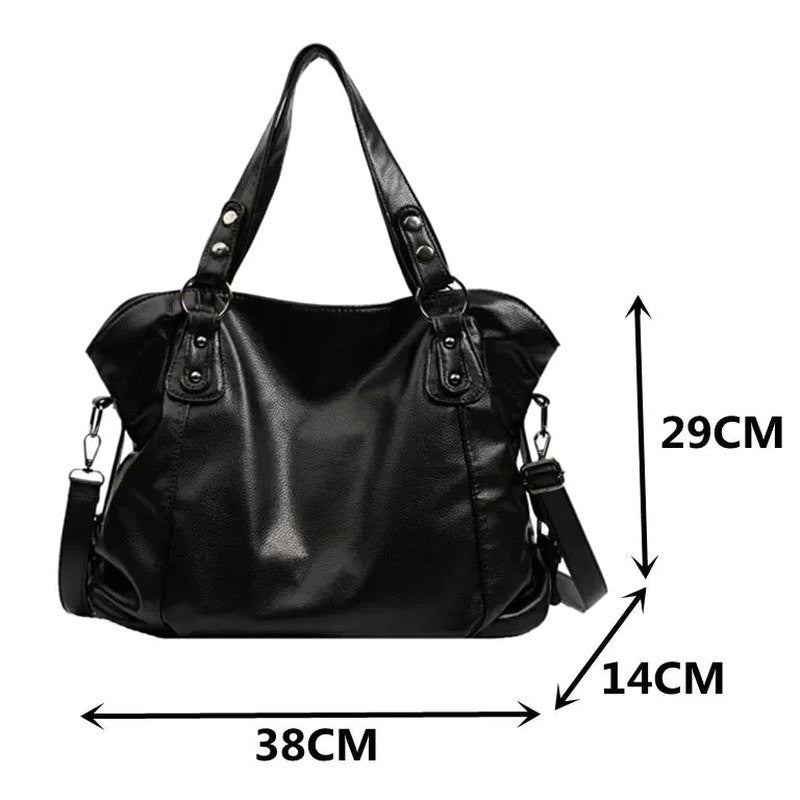 Effortless Cream Leather Shoulder Bag for Women with Hobo Casual Style