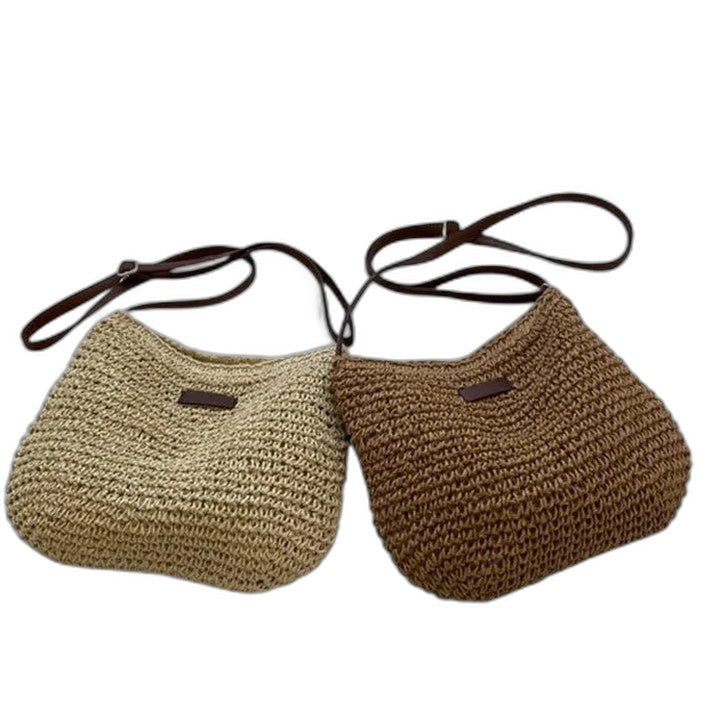 Effortless Crochet Shoulder Bag for Women with Casual Style