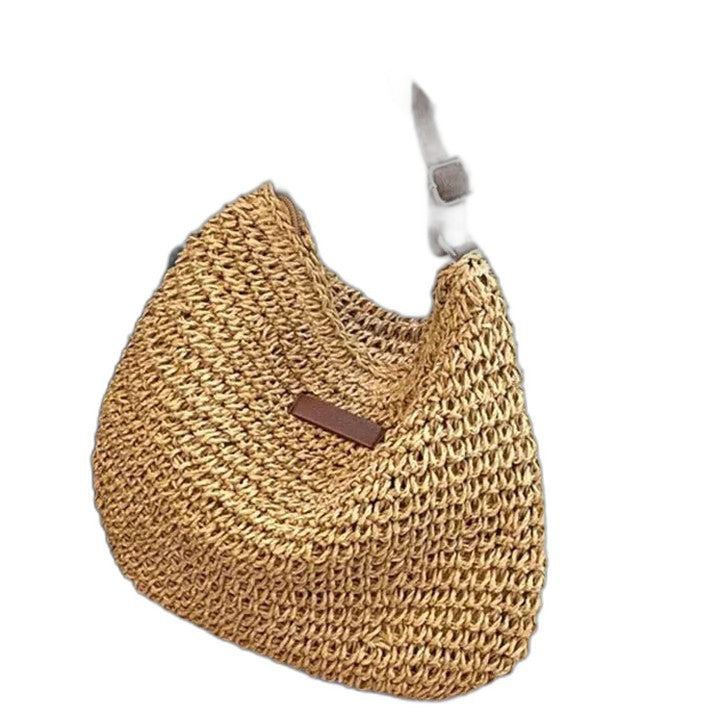 Effortless Crochet Shoulder Bag for Women with Casual Style