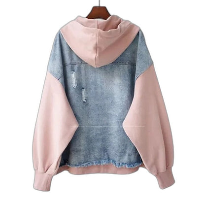 Effortless Denim Jacket for Women with Long Sleeve Pockets Casual Style