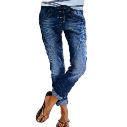 Effortless Denim Jeans for Women with Straight Leg Pockets Casual Style