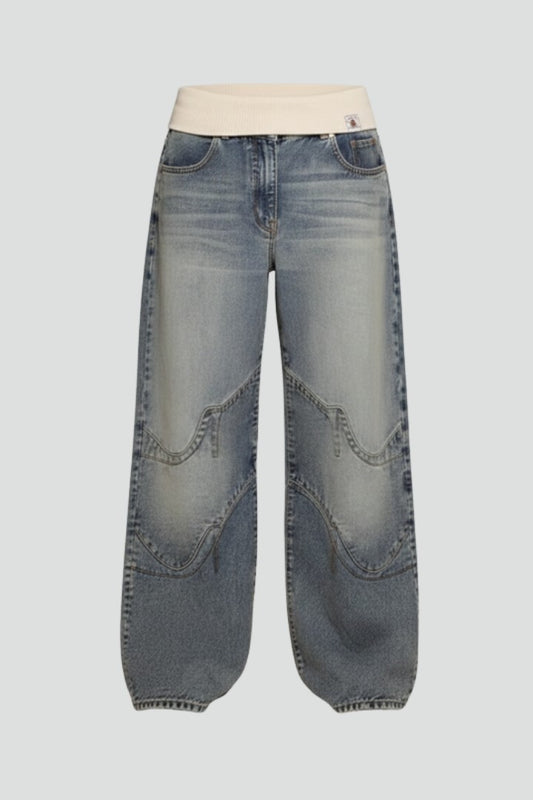 Effortless Denim Jeans for Women with Wide Leg Casual Style
