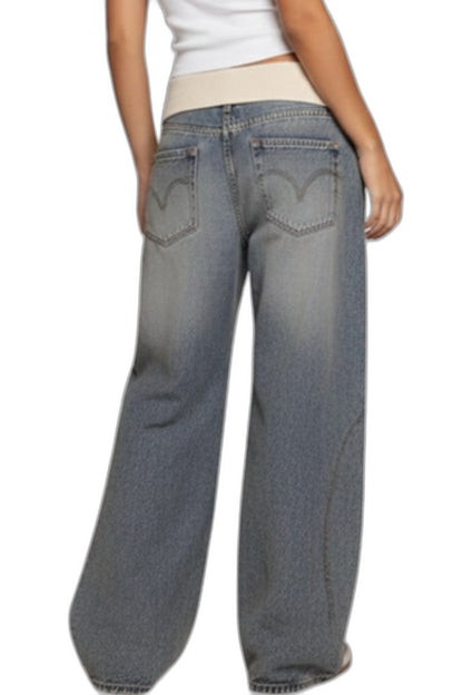Effortless Denim Jeans for Women with Wide Leg Casual Style
