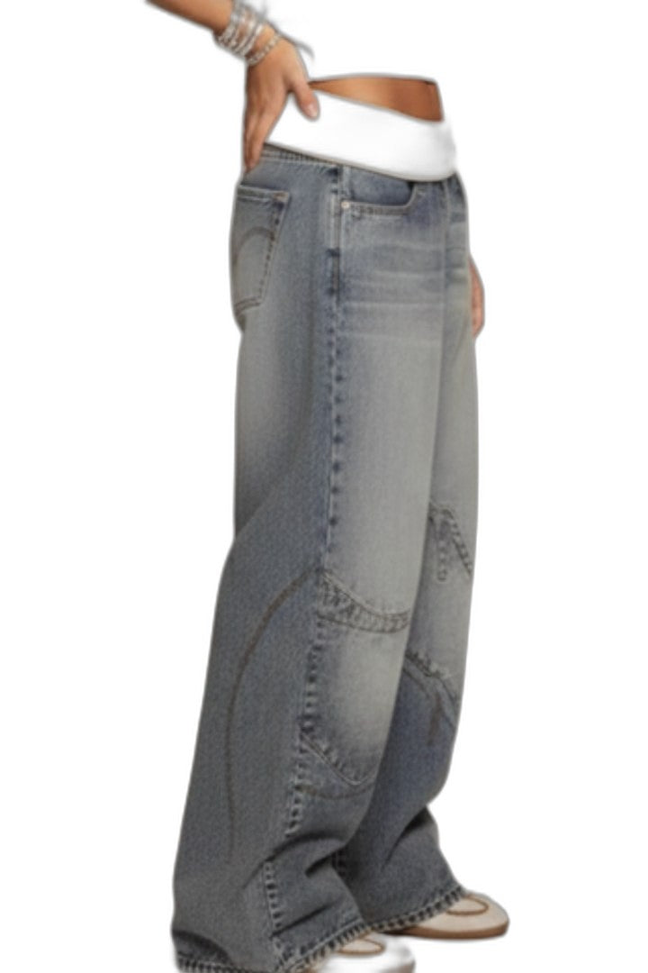 Effortless Denim Jeans for Women with Wide Leg Casual Style