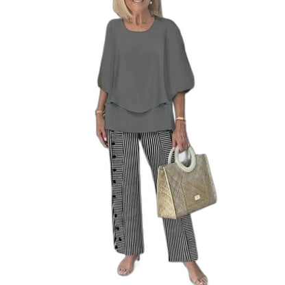 Effortless Floral Two Piece Set for Women with Flowing Casual Style