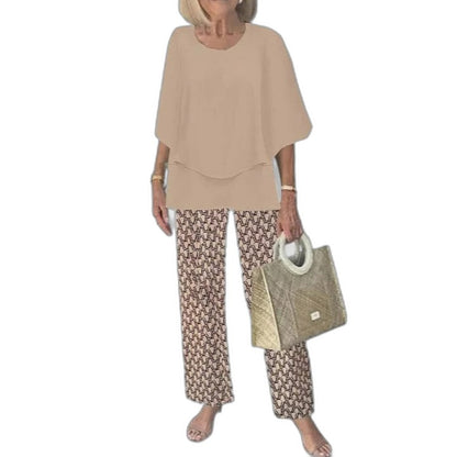 Effortless Floral Two Piece Set for Women with Flowing Casual Style
