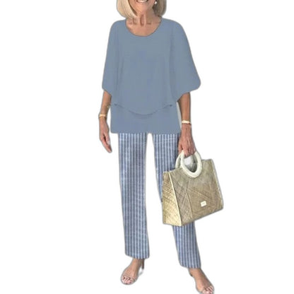 Effortless Floral Two Piece Set for Women with Flowing Casual Style