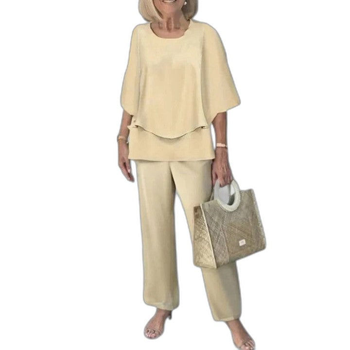 Effortless Floral Two Piece Set for Women with Flowing Casual Style