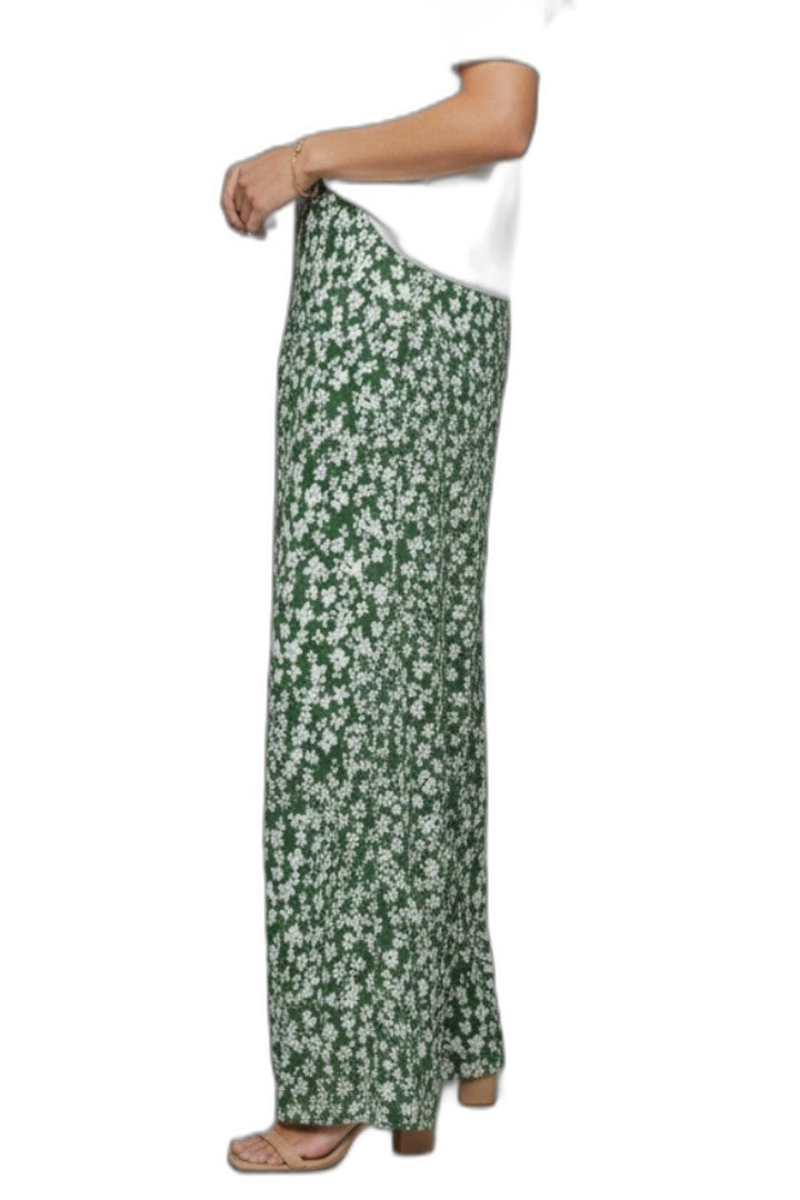 Effortless Floral Wide Leg Pants for Women with High Waisted Palazzo Casual Style