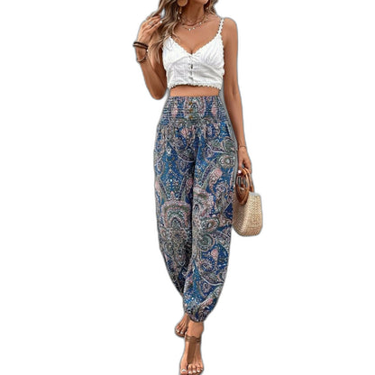 Effortless Geometric Pants for Women with High Waisted Wide Leg Casual Style