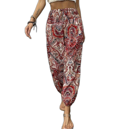 Effortless Geometric Pants for Women with High Waisted Wide Leg Casual Style