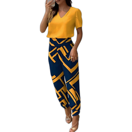 Effortless Geometric Skirt for Women with High Waisted Casual Style