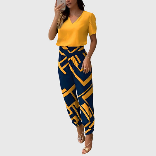 Effortless Geometric Skirt for Women with High Waisted Casual Style