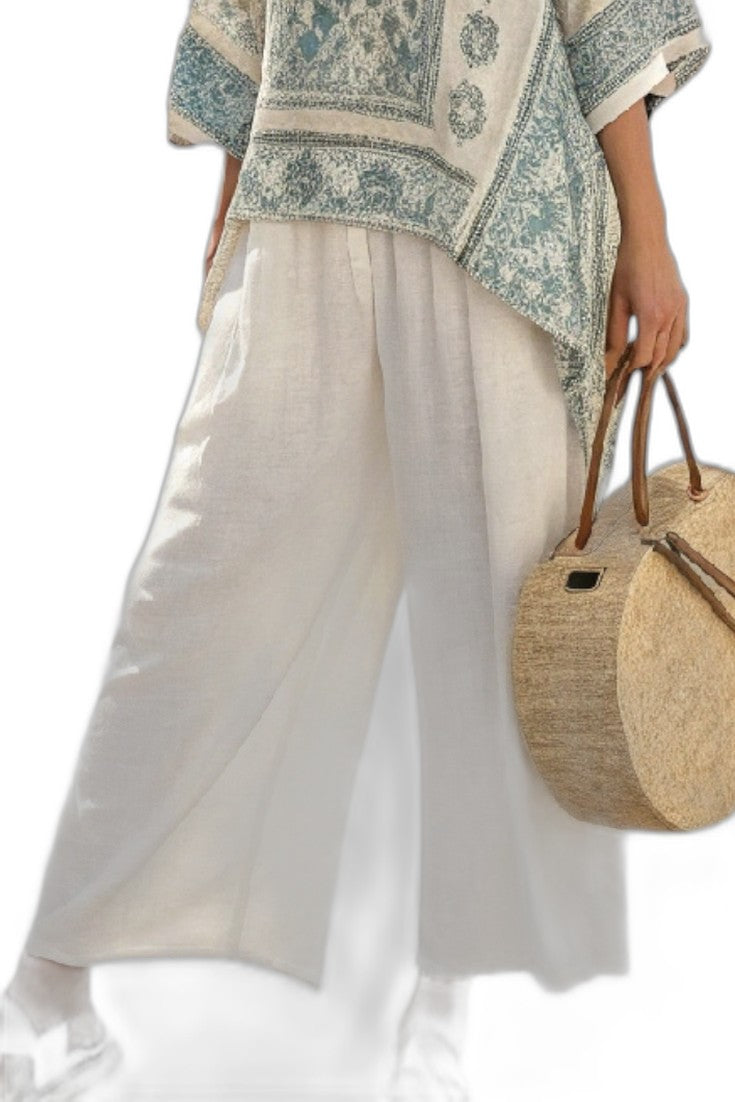 Effortless Geometric Tunic for Women with V Neck Short Sleeve Flowing Oversized Casual Style